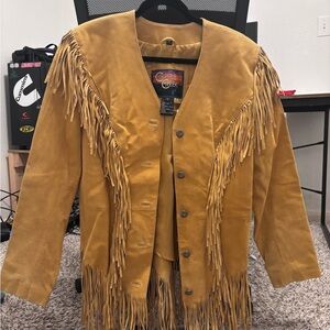 Cripple Creek Women's Leather Fringe Jacket